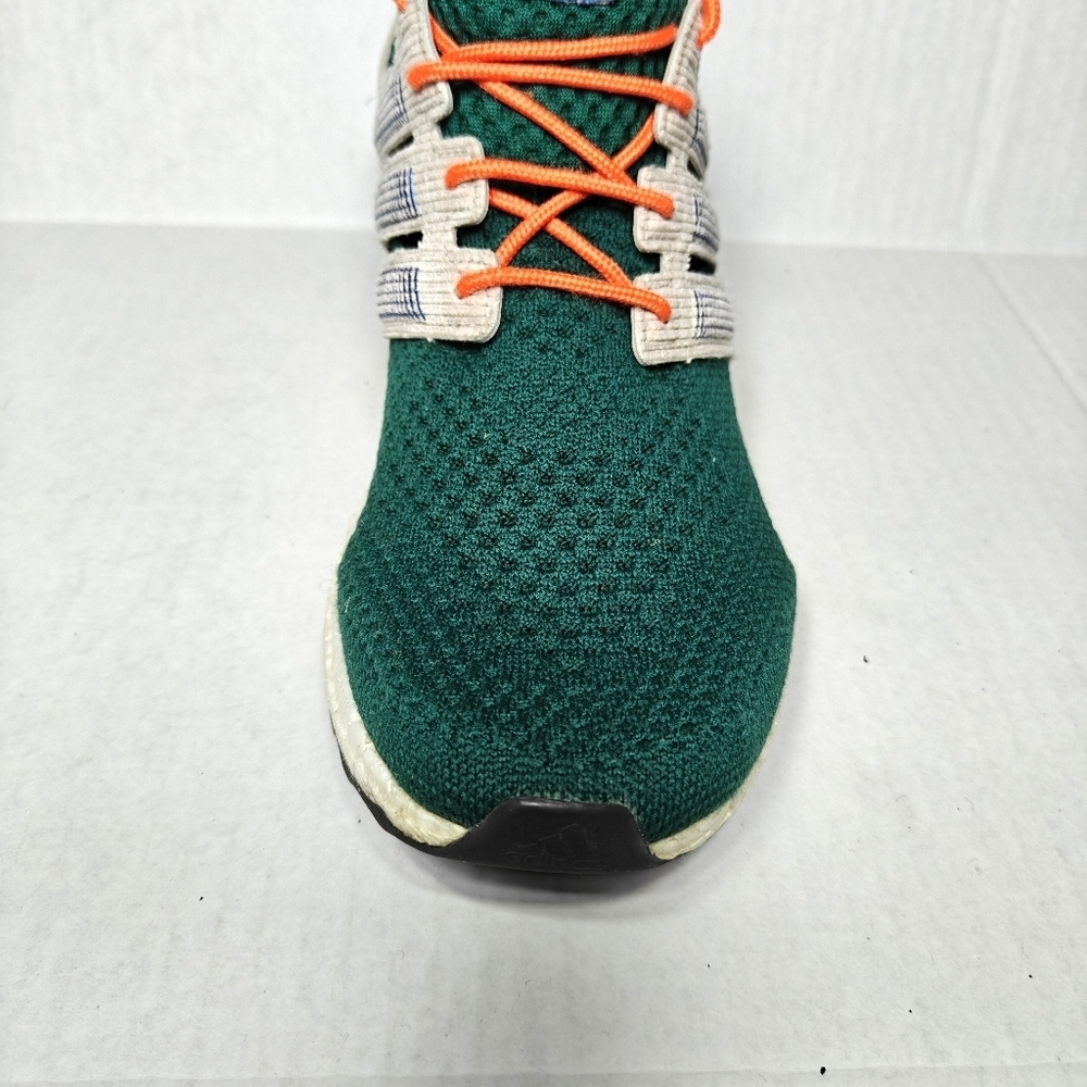 Adidas Ultraboost 1.0 Xmas Collegiate Green/Taupe/Orange Knit Sneakers Men's 10 - Picture 6 of 10